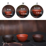 Load image into Gallery viewer, 2pcs/set Yixing Purple Clay Teacups Handmade Purple Mud Tea Cup Chinese Kung Fu Tea Set Natural Tea Bowl Office Drinking Cups