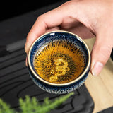Load image into Gallery viewer, 3D Lotus dragon phoenix GOLDFISH teacup the twele Chinese zodiac signs kung fu tea set small ceramic cups  porcelain coffee