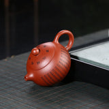 Load image into Gallery viewer, 150ML Handcrafted Buddhist Scriptures Yixing Purple Clay Teapot Small Capacity Traditional Chinese Kettle Puer Oolong Tea Set