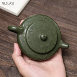 Load image into Gallery viewer, 170ml Antique Yixing Purple Clay Teapot Raw Ore Green Mud Filter Tea Infuser Handmade Beauty Tea Pot Chinese Zisha Teaware