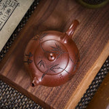 Load image into Gallery viewer, 230ml Authentic Yixing Purple Clay Teapot Master Handmade Xishi Kettle Custom Beauty Tea Infuser Chinese Zisha Tea Accessories