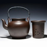 Load image into Gallery viewer, 2023New Chinese Purple Clay Tea Pot Chinese Kung Fu Zisha Large Capacity With Filter Handle Hand-painted Teapot Kettle Set