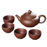 Load image into Gallery viewer, 150ml Yixing Teapot Purple Clay Kung Fu Tea Set Handmade Dragon Elephant Squirrel Tea Pot with 4pcs Cup Set