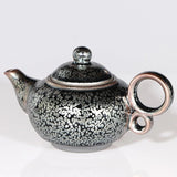 Load image into Gallery viewer, Teapot Oilspot 250ml Porcelain Pot Ceramic Tea Pot China Traditional Culture Heritage Fired in Kiln Gift/JIANZHAN