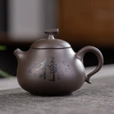 Load image into Gallery viewer, Tea Ceremony Yixing Zisha Tea Kettle Xishi Tea Pot 200ml Chinese Kung Fu Pottery Teaware Household Purple Clay Teapot Infuser