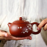 Load image into Gallery viewer, 240ml Authentic Yixing Purple Clay Teapots Famous Handmade Xishi Tea Pot Ball Shaped Infuser Beauty Kettle Zisha Tea Set Gifts