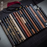 Load image into Gallery viewer, 1pc Wood Incense Tube Natural Square Wooden Incense Stick Barrel Holder Convenient Carrying